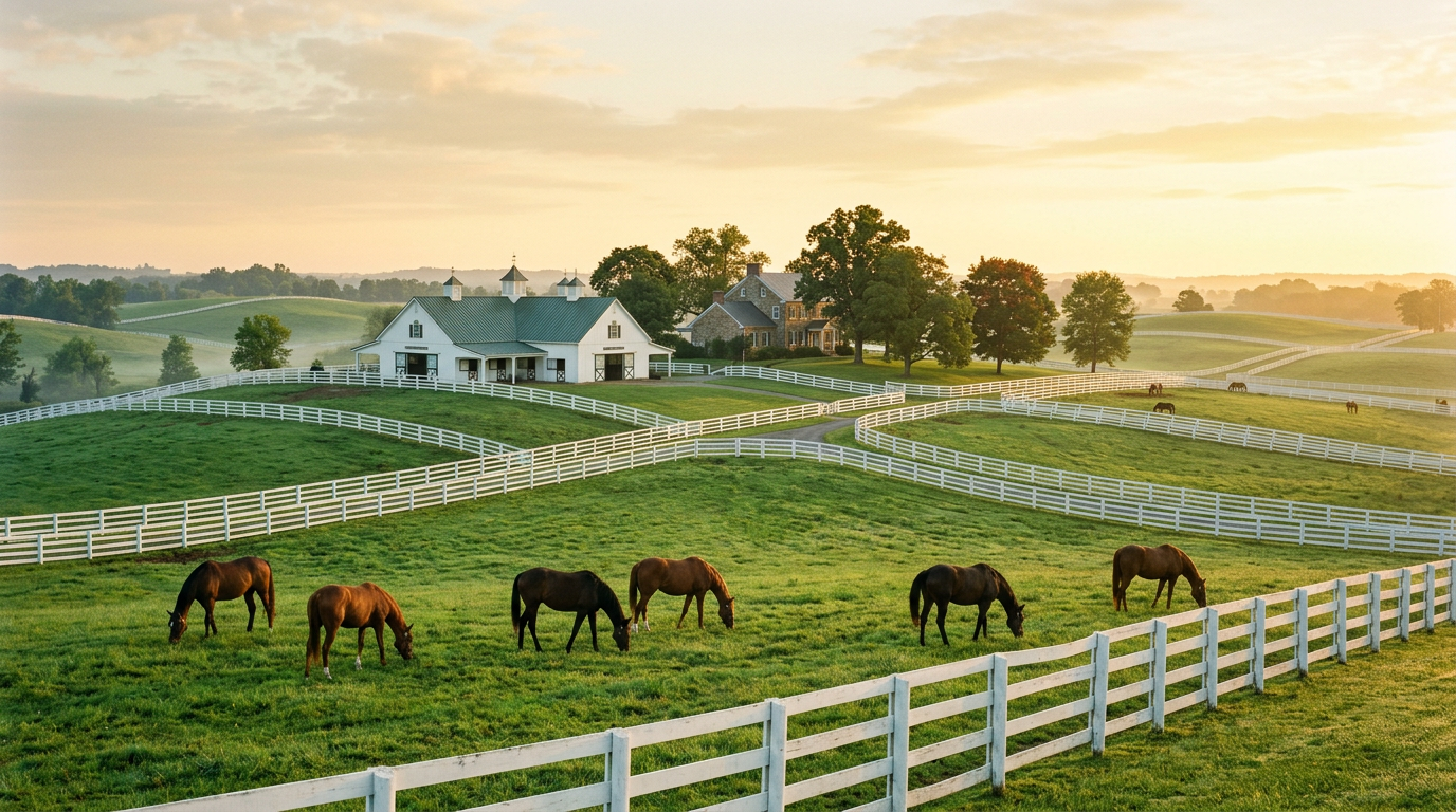 Kentucky horse farm