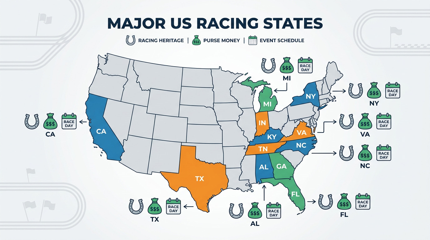 Racing states map