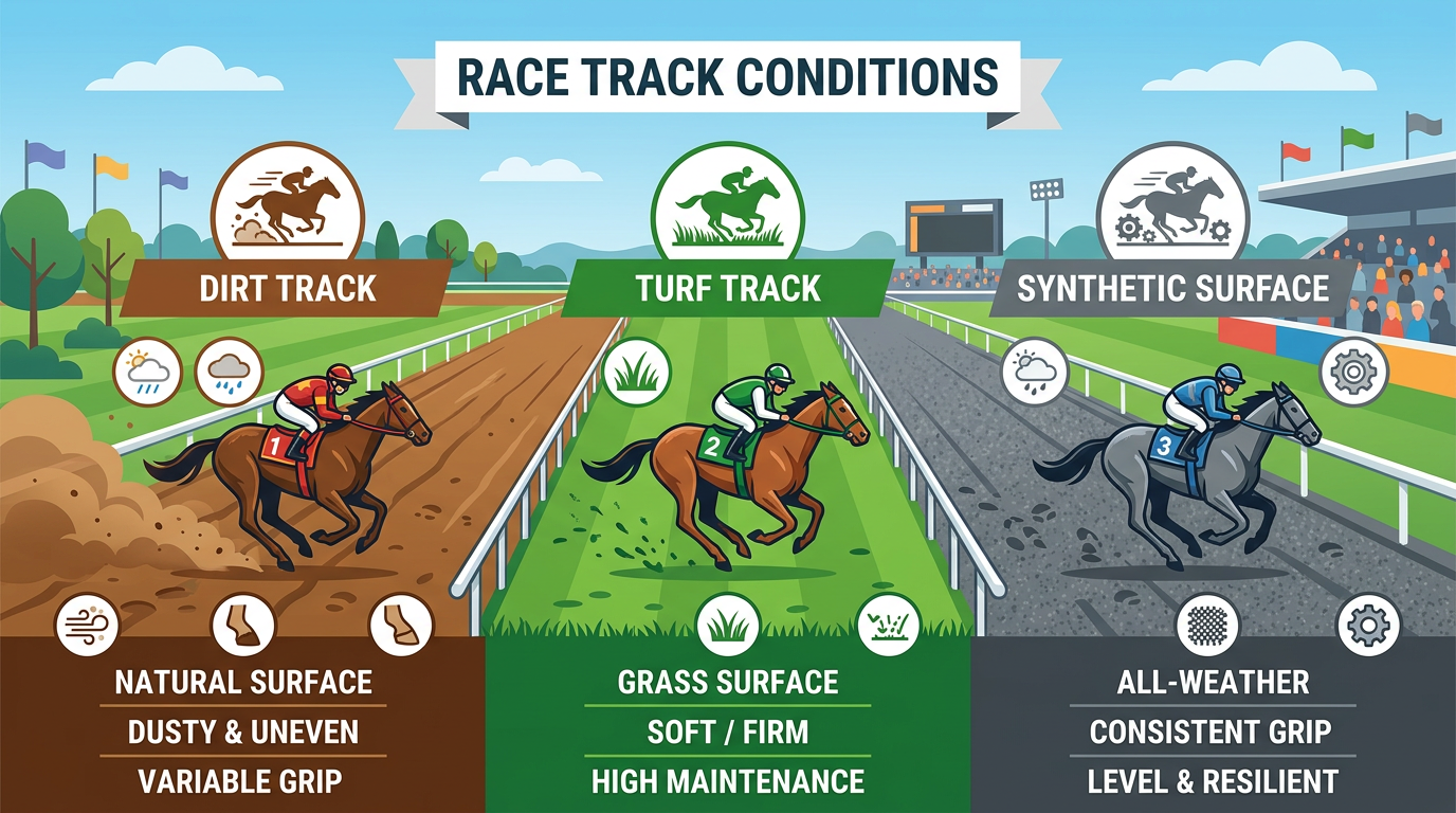 Track Surfaces, Distances & Course Terms
