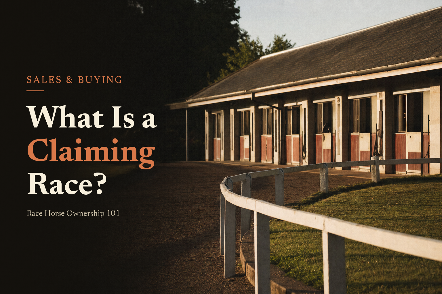 Claiming Races, Explained for Owners: How You Buy a Horse Out of a Race (and How You Can Lose Yours)