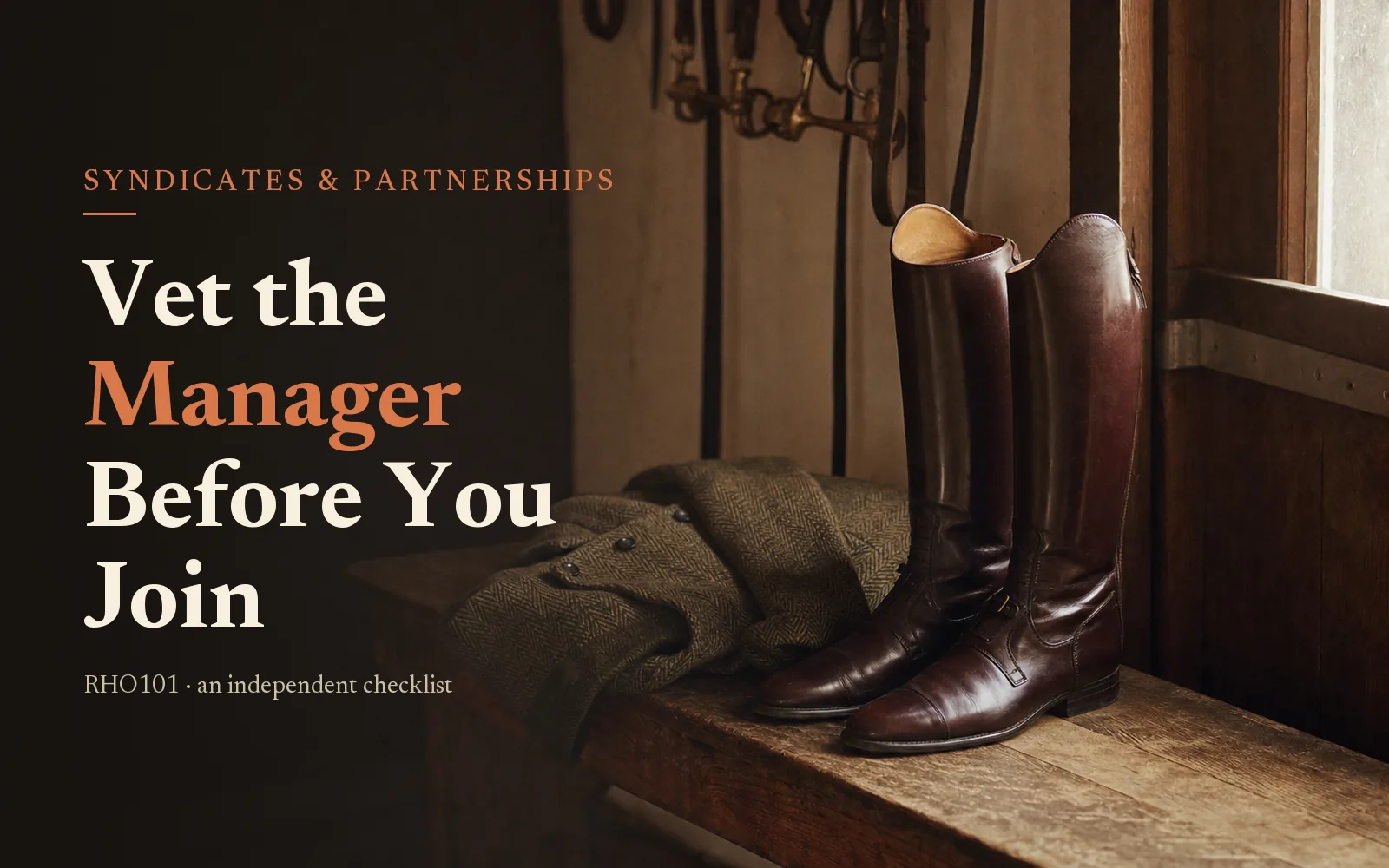 How to Vet a Syndicate or Partnership Manager Before You Join