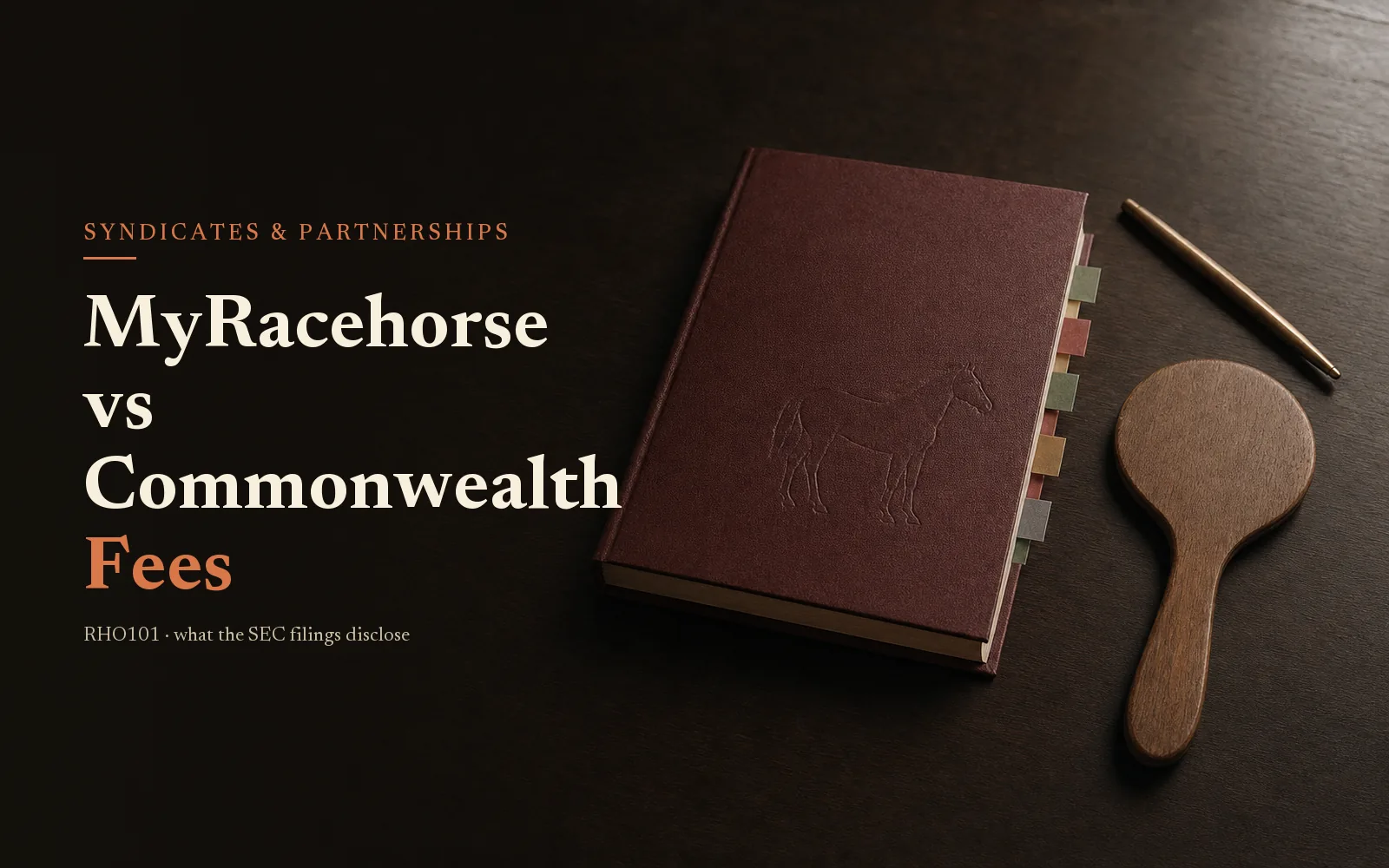 MyRacehorse vs Commonwealth Fees: What the SEC Filings Actually Disclose