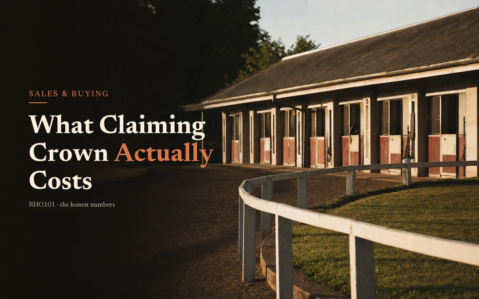 Claiming Crown, Explained for Owners: What Eligibility Costs and Whether to Aim for It