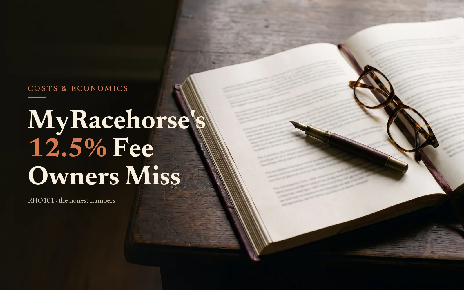 MyRacehorse’s 12.5% Organizational & Experiential Fee: The Line Owners Miss